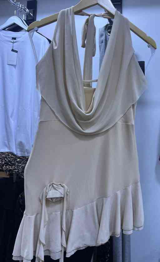 Vestido Flor Mesh Corto