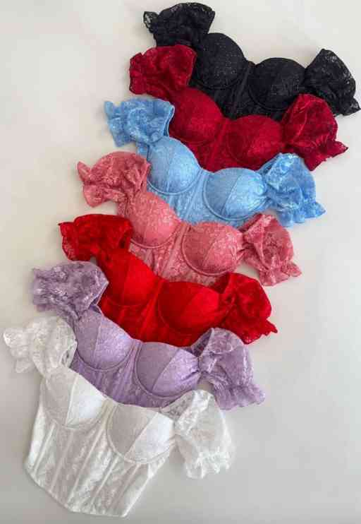 Corset Encaje Con Brillos