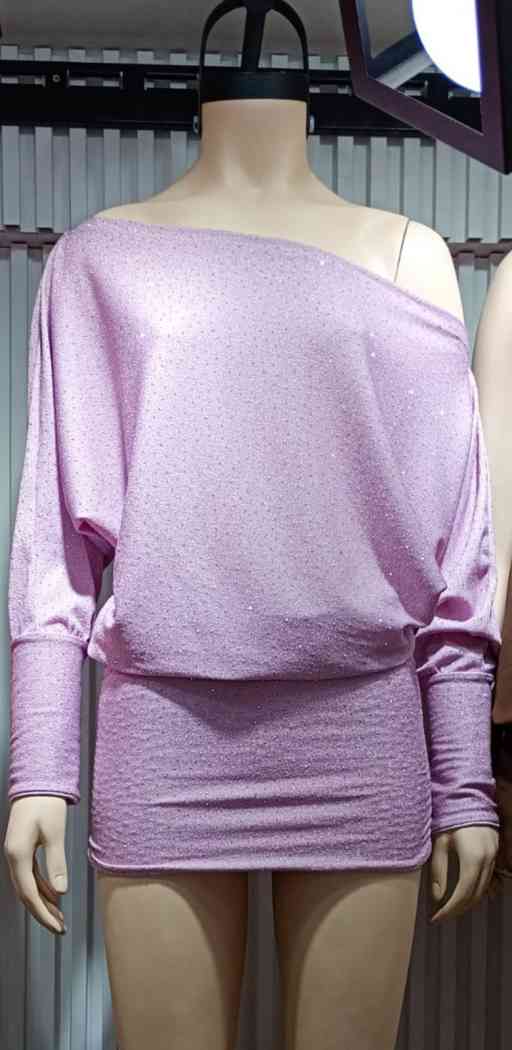 Vestido Brasilero Manga Larga Brillos
