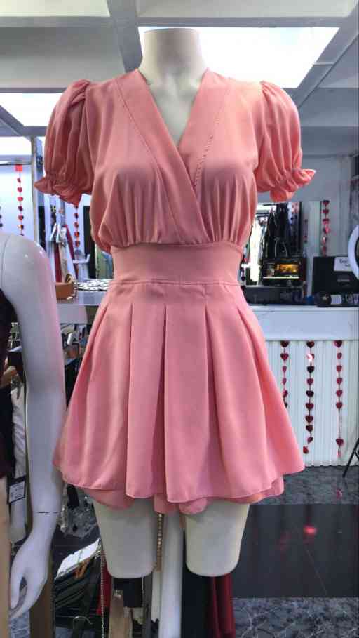 Vestido Marcia Manga Corta Gasa