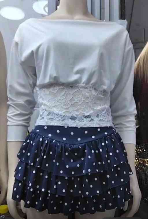 Top Leny Con Encaje M Larga